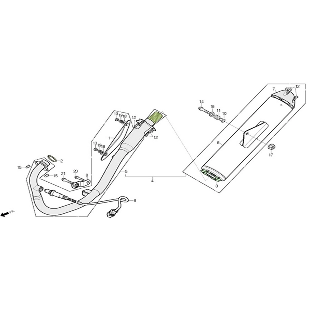 DAELIM VJF250 ROADWIN EGZOZ SENSOR #VJF250 B1709